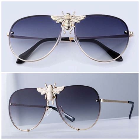 bumble bee gucci bee sunglasses|Gucci unisex aviator sunglasses.